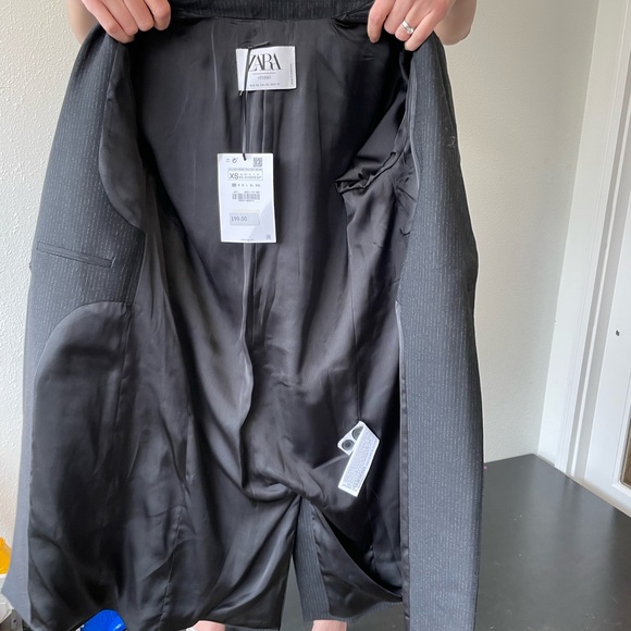 ZARA Wool-blend Frock Longline Blazer - Picture 6 of 16